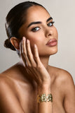 Flora Gold Floral Chunky Bracelet