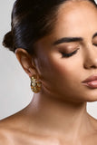 Paulina Gold Textured Chunky Hoop Earrings