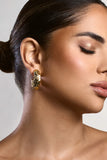 Paulina Gold Textured Chunky Hoop Earrings