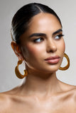 Athalia Gold Twist Abstract Earrings