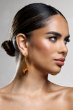 Athalia Gold Twist Abstract Earrings