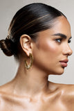 Gamora Gold Textured Chunky Hoops