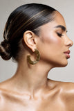Gamora Gold Textured Chunky Hoops