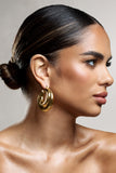 Iowa Gold Chunky Statement Hoop Earrings