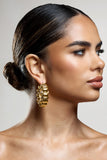 Orli Gold Chunky Chain Hoop Earrings
