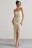 Amalfi Ecru Textured Sheer Halter-Neck Maxi Dress
