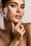 Starla Gold & Purple Adjustable Cluster Ring