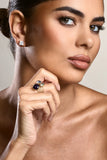 Starla Gold & Purple Adjustable Cluster Ring