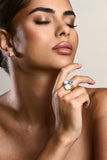 Starla Gold & Blue Adjustable Cluster Ring