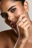 Liza Gold Adjustable Cushion Cut Ring
