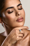 Liza Gold Adjustable Cushion Cut Ring