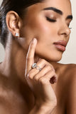 Savi Silver Adjustable Diamante Ring