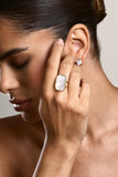 Demie Gold Adjustable Statement Pendant Ring