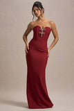Molly Berry Strapless Sweetheart Maxi Dres