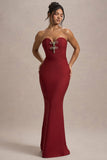 Molly Berry Strapless Sweetheart Maxi Dres