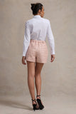 Cambridge Pink Boucle Tailored Shorts