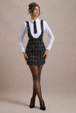 Oxford Black Boucle Sleeveless Pinafore