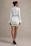 Seine Cream Knit Mini Skirt