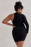 Siren Black One Shoulder Bodycon Mini Dress