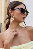 Seva Otra Black Rounded Slim Cat Eye Sunglasses