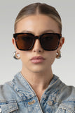 Fyn Otra Tortoiseshell Oversized Classic Square Sunglasses