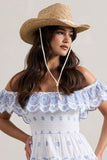 Wild At Heart Beige Straw Sun Hat
