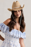 Wild At Heart Beige Straw Sun Hat