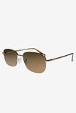 Junior Otra Gold Small Rectangular Vintage Style Sunglasses