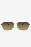 Junior Otra Gold Small Rectangular Vintage Style Sunglasses