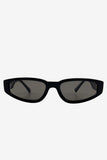 Kai Otra Black Thin Rectangular Sunglasses