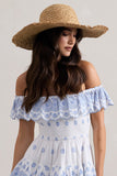 Solara Beige Straw Sun Hat