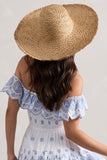Solara Beige Straw Sun Hat