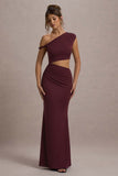 Thaliana Port Cut-Out Open-Back Maxi Dress