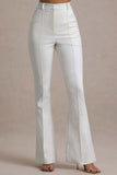 Wonder Woman White High Waist Straight Leg Trousers With Hem Split