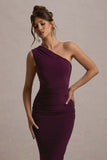 Dalarie Port One-Shoulder Gathered Maxi Dress