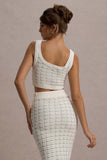 Dee Cream Boucle Crop Top