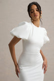 Love Letters White Puff-Sleeve Maxi Dress