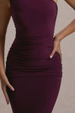 Dalarie Port One-Shoulder Gathered Maxi Dress