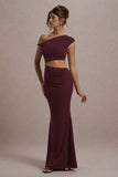Thaliana Port Cut-Out Open-Back Maxi Dress