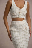 Dee Cream Boucle Crop Top