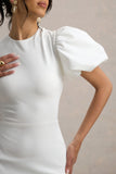 Love Letters White Puff-Sleeve Maxi Dress