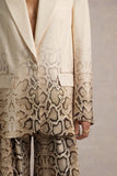 Hurley Snake Print Ombre Longline Blazer