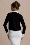 Joelle Black & White Knit Cardigan