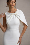 Jamela White One-Sleeve Maxi Dress