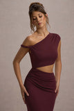 Thaliana Port Cut-Out Open-Back Maxi Dress
