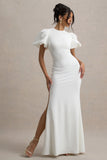 Love Letters White Puff-Sleeve Maxi Dress