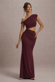 Thaliana Port Cut-Out Open-Back Maxi Dress
