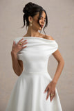 Agnes White One-Shoulder Mini Dress