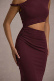 Thaliana Port Cut-Out Open-Back Maxi Dress
