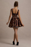 Kamaria Animal Print Scoop-Neck Skater Mini Dress